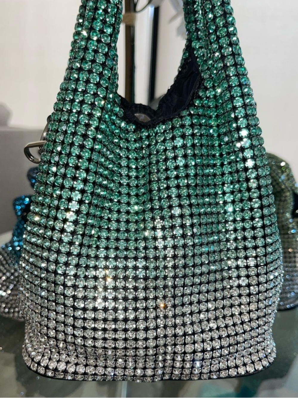 Sparkling Ombre Crystal Mini Bag